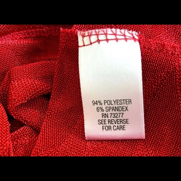 Womans Dana Buchman Long Sleeve Tunic Top Red Metal accents on sleeves, … - Picture 8 of 12